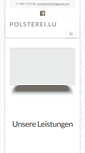 Mobile Screenshot of polsterei.lu